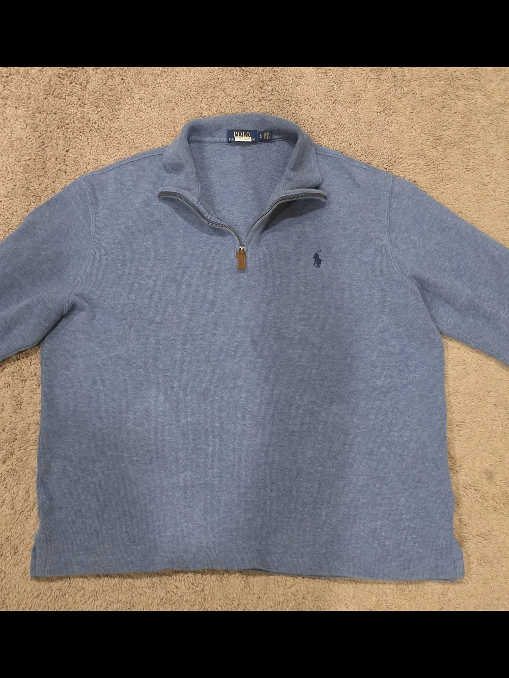 Polo by Ralph Lauren Heather Blue Crewneck Sweater